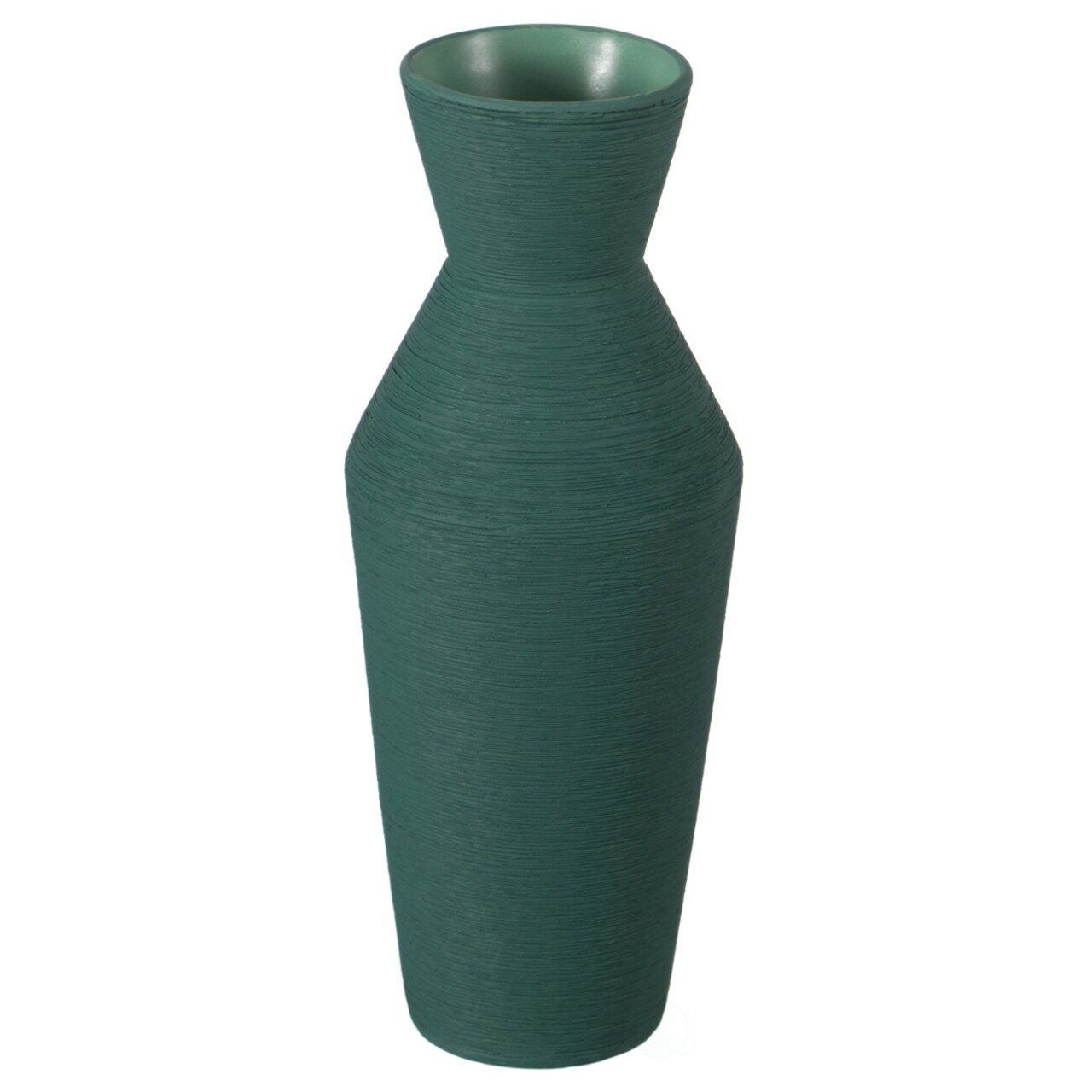 Ceramic Round Concaved Top Vase Centerpiece Table Decoration Modern